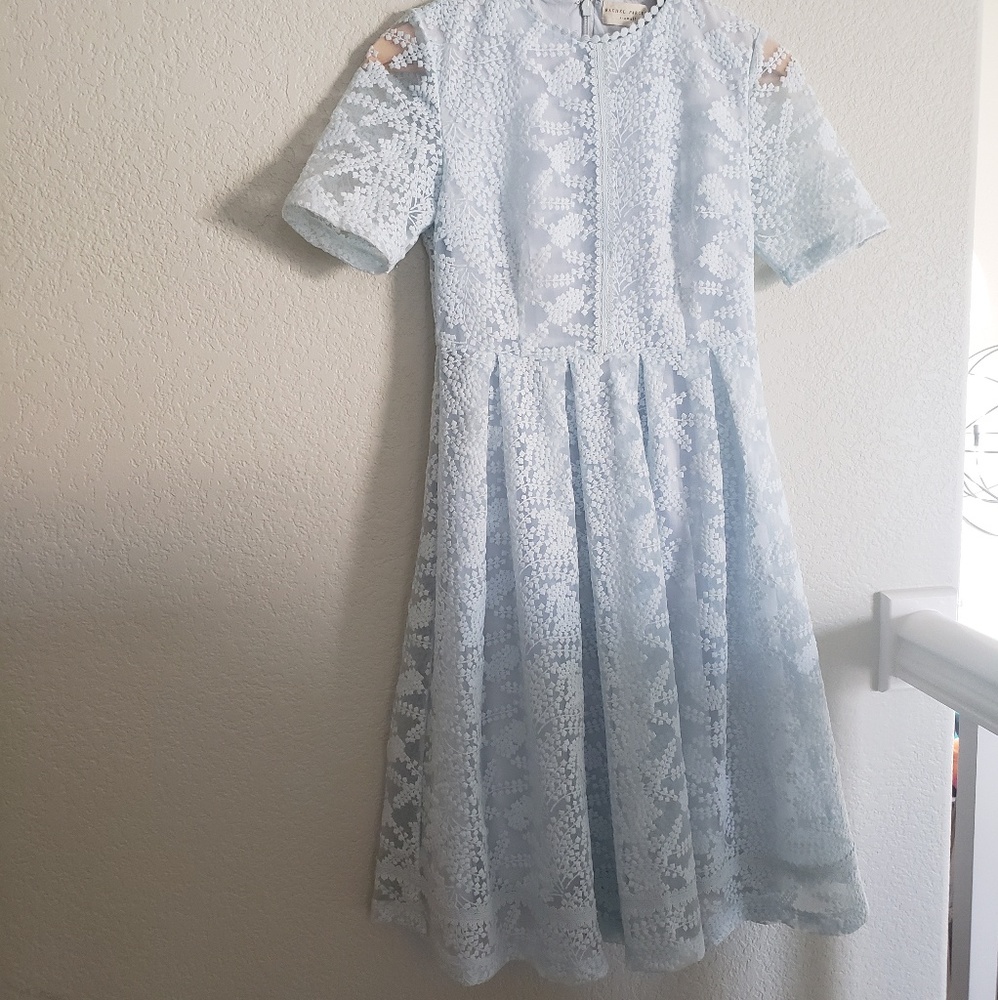 Rachel Parcell blue lace dress